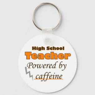 Lehrer an der High School mit Coffein Schlüsselanhänger
