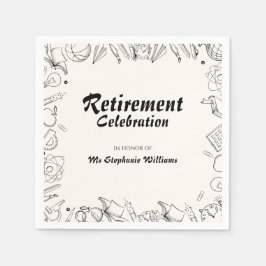 Lehrer an der Rentenschule - Party Serviette