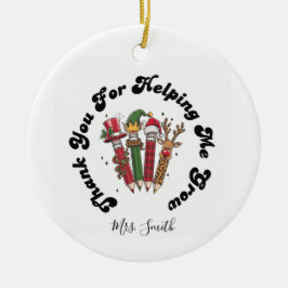 Lehrer Anerkennung Weihnachtsschmuck