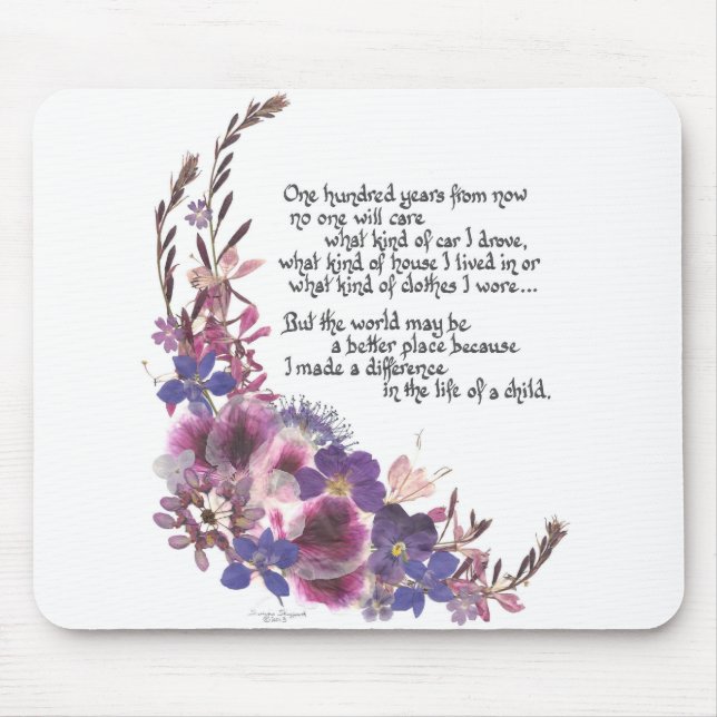 Lehrer-Anerkennungs-Geschenk Mousepad (Vorne)