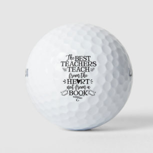 Lehrer-Anerkennungs-Geschenk unterrichten Herz Golfball