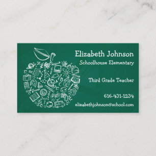 Lehrer Apple Business Card Visitenkarte