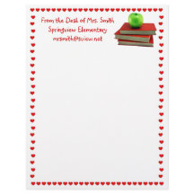 Lehrer Apple on Books Letterhead