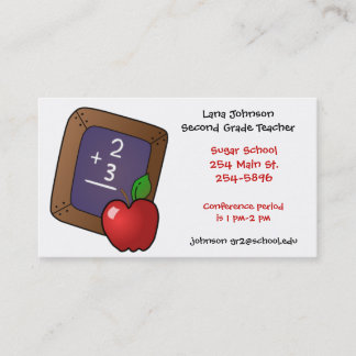 Lehrer-Apple-Visitenkarte Visitenkarte