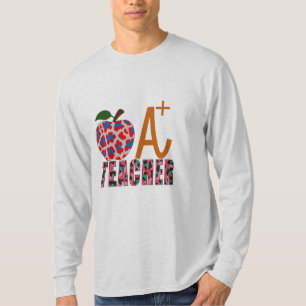 Lehrer Art Apple A Plus Lehrer T-Shirt