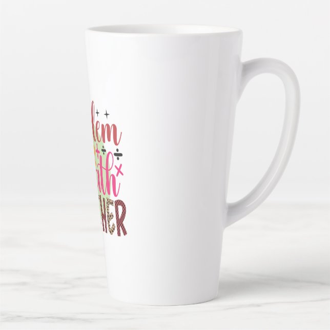 Lehrer Art Problem Solver Mathematiker Lehrer Milchtasse (Rechts)