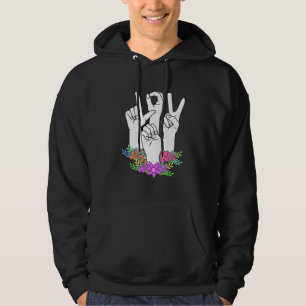 Lehrer ASL Handzeichen Hoodie