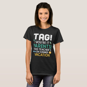 Lehrer auf Sommer-Ferien-T-Shirt letztem Externat T-Shirt
