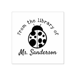 Lehrer aus der Bibliothek des Klassenzimmers Ladyb Gummistempel