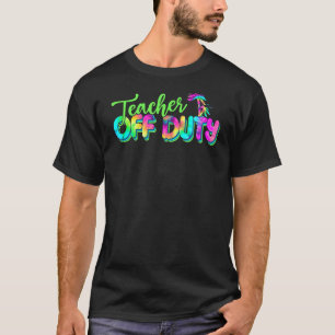 Lehrer aus der Gefärbte Krawatte Sommerferien letz T-Shirt