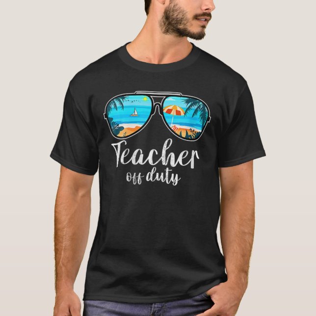 Lehrer aus der Pflicht Sonnenbrille Beach Sunset 7 T-Shirt (Vorderseite)