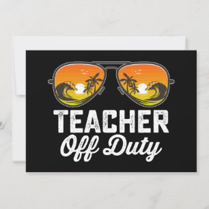 Lehrer außer Dienst Sonnenbrille letzter Schultag Einladung