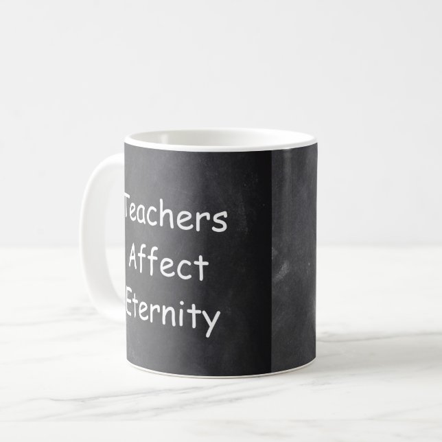 Lehrer beeinflussen die Geschenkidee der Ewigkeit Kaffeetasse (Vorderseite Links)