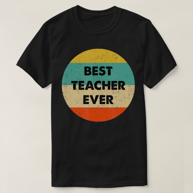 Lehrer Bester Lehrer je T-Shirt (Design vorne)