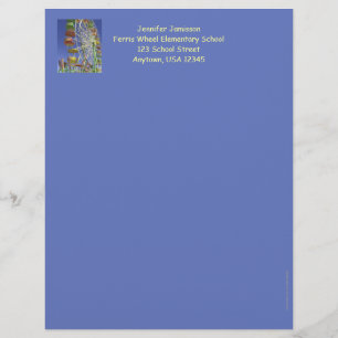 Lehrer Bewertung Letterhead Ferris Wheel Briefkopf