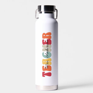 Lehrer-Bildung-Lehren-Retro-Funny Trinkflasche