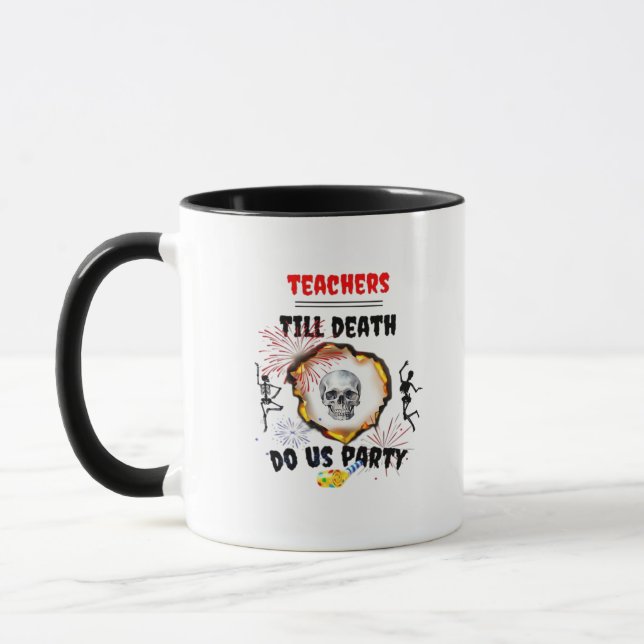 Lehrer - Bis zum Tod tun wir Party Classic Tasse (Links)