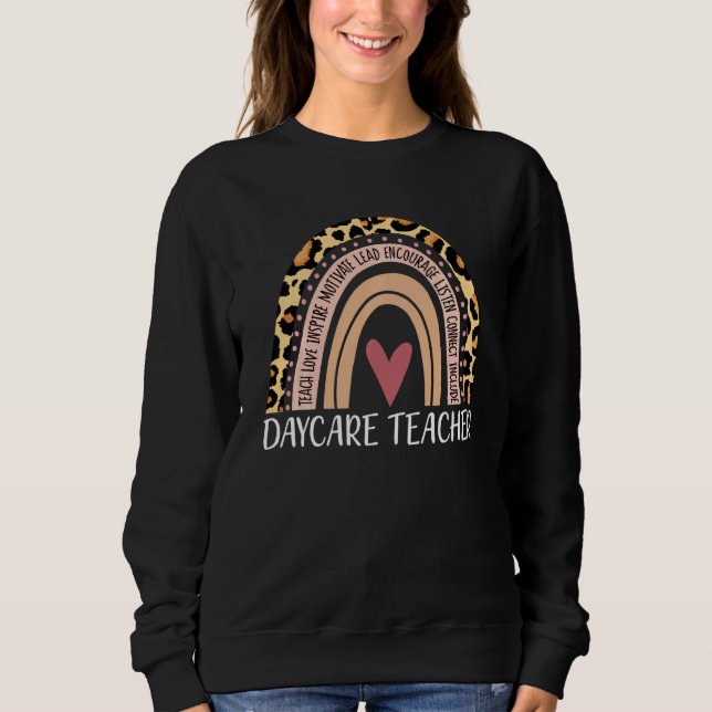 Lehrer Boho Rainbow Back to School Apprec Sweatshirt (Vorderseite)
