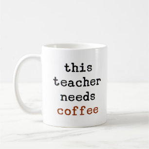 Lehrer braucht Kaffee Kaffeetasse