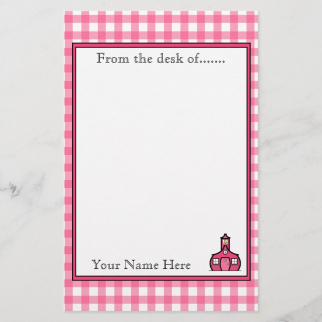 Lehrer-Briefpapier Briefpapier (Vorderseite)