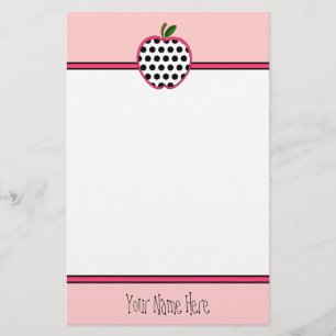 Lehrer-Briefpapier - Tupfen Apple Briefpapier