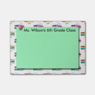 Lehrer-Buch-Grünbuch Posten-it® Anmerkungen Post-it Klebezettel