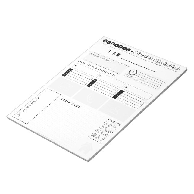 Lehrer/Büroplaner-Notepad Notizblock (angewinkelt)