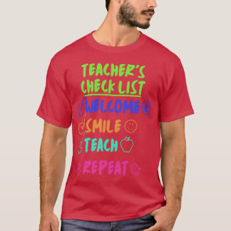 LEHRER CHECKLISTE lustig T-Shirt