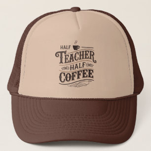 Lehrer Cool Retro-Wortkunst Kaffee Truckerkappe