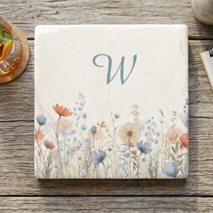 Lehrer-Dank-Wildblumen-Botanikwiese Steinuntersetzer