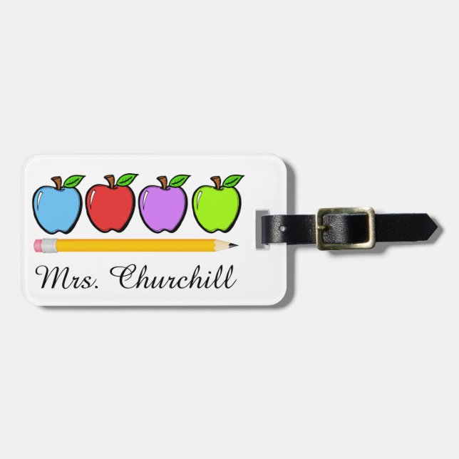 Lehrer danke Ihnen Gepäckmarken Gepäckanhänger (Vorderseite horizontal)