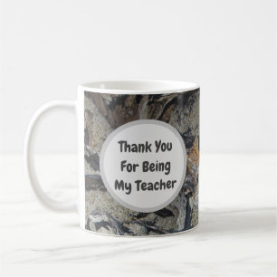 Lehrer Danke Treibholz Holzmaserung Foto Natur Kaffeetasse