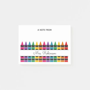 Lehrer-Dankeschön-Regenbogen-Stift Post-it Klebezettel