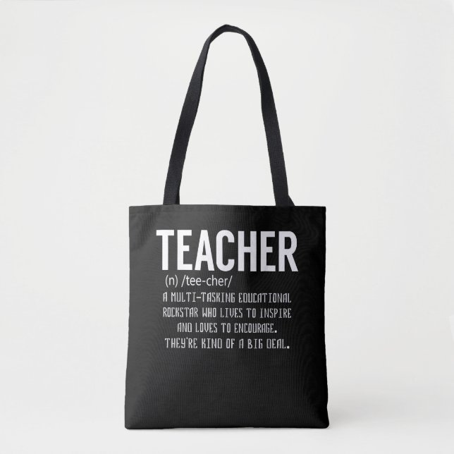 Lehrer Definition Lehrer Anerkennung Tasche (Vorderseite)