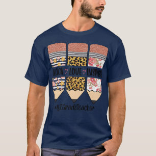 Lehrer der 1. Klasse zurück zur Schule Lehre Liebe T-Shirt