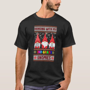 Lehrer der 2. Klasse Weihnachts-Gnom Hängt mit mei T-Shirt