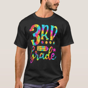 Lehrer der 3. Klasse Tie-Dye Zurück zur Schule T-Shirt