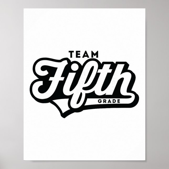 Lehrer der 5. Klasse Team-Schule Fünfte Bysebyll-S Poster (Vorne)