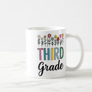 Lehrer der dritten Klasse Wildflower Zurück zur Sc Kaffeetasse