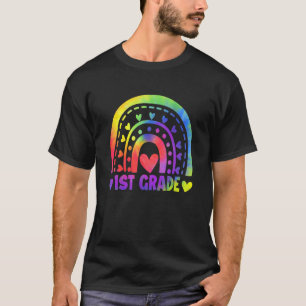 Lehrer der ersten Klasse Schüler Tie Dye Regenboge T-Shirt