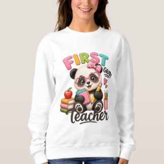 Lehrer der ersten Klasse | Süßer Panda Sweatshirt