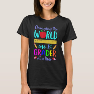 Lehrer der ersten Klasse wechseln Welt Eins T-Shirt