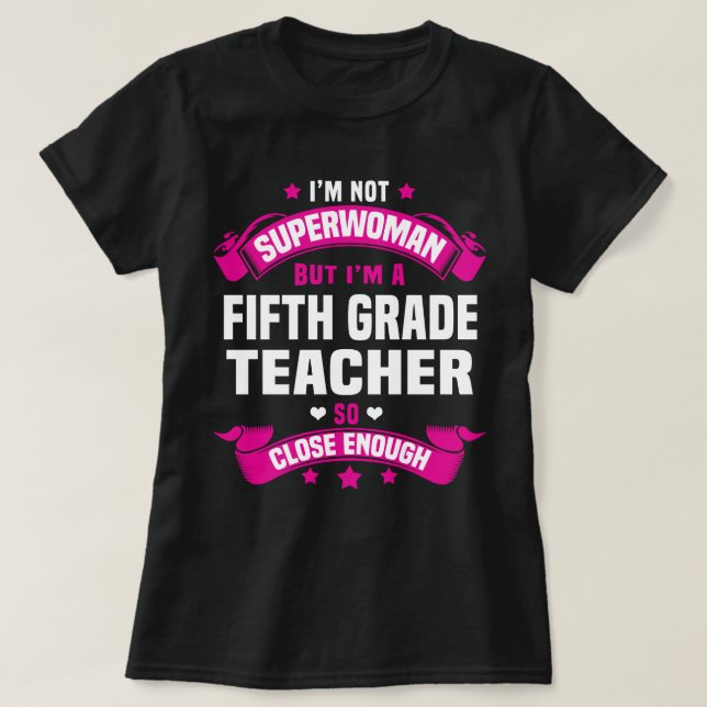 Lehrer der fünften Klasse T-Shirt (Design vorne)