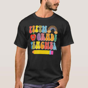 Lehrer der fünften Klasse Zurück zur Schule Retro T-Shirt