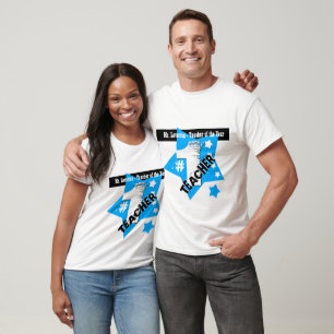 LEHRER der JAHR Stern-Explosion und des FarbBar T-Shirt