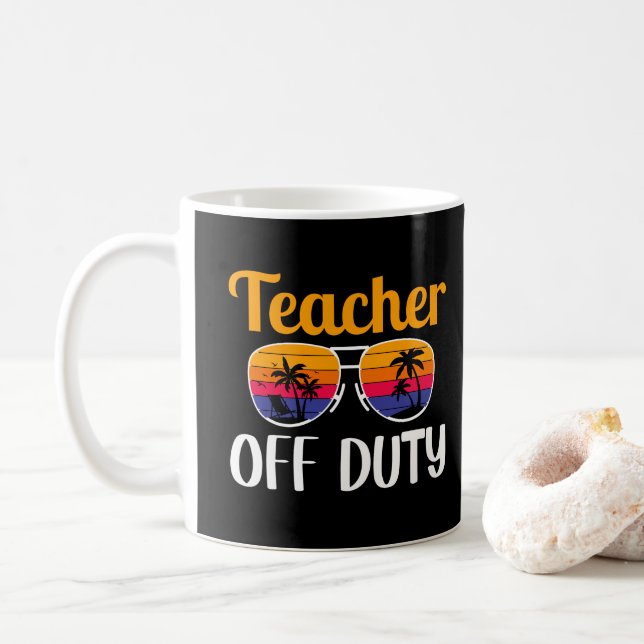 Lehrer der Pflicht, Lehrergeschenk, Sommerurlaub Kaffeetasse (Mit Donut)