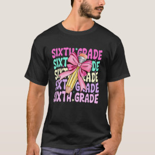 Lehrer der sechsten Klasse Kokette Bleistift-Schle T-Shirt