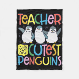 Lehrer der süßesten Pinguine Lustiger Pinguin Rück Fleecedecke