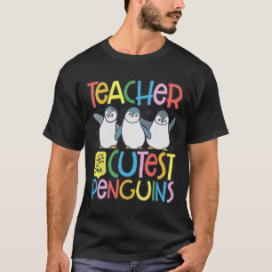Lehrer der süßesten Pinguine Lustiger Pinguin Rück T-Shirt