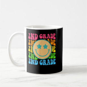 Lehrer der zweiten Klasse zurück zur Schule Retro- Kaffeetasse